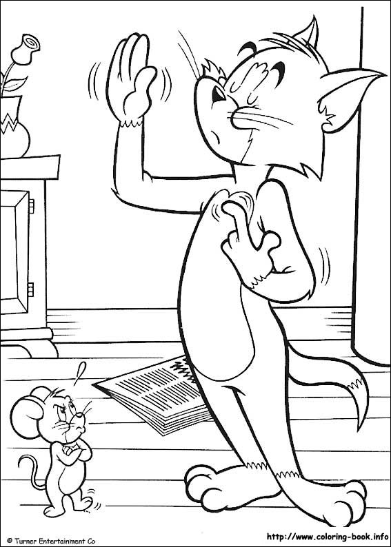 Tom and Jerry coloring picture